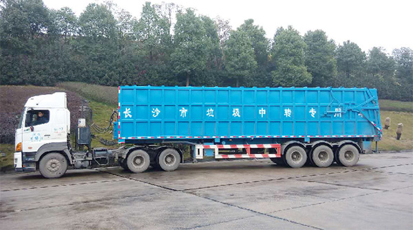 近百台8188cc威尼斯智能垃圾转运车为长沙环卫升级