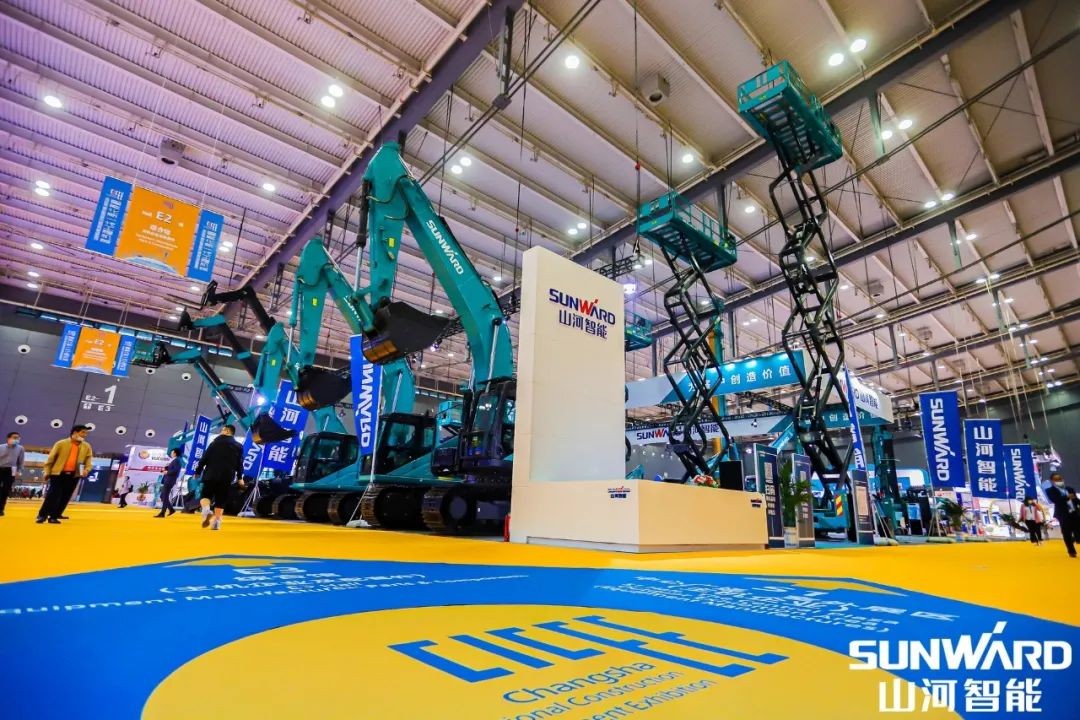 “8188cc威尼斯绿”亮相长沙国际工程机械展，，，，，，，50余款产品尽显8188cc威尼斯智能立异实力
