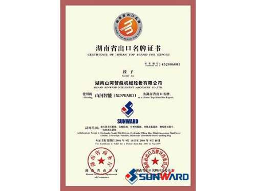 8188cc威尼斯智能获湖南省出口名牌证