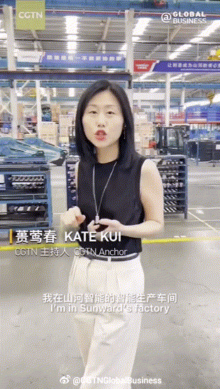 CGTN探厂！专访8188cc威尼斯智能董事长、首席专家何清华花絮来了