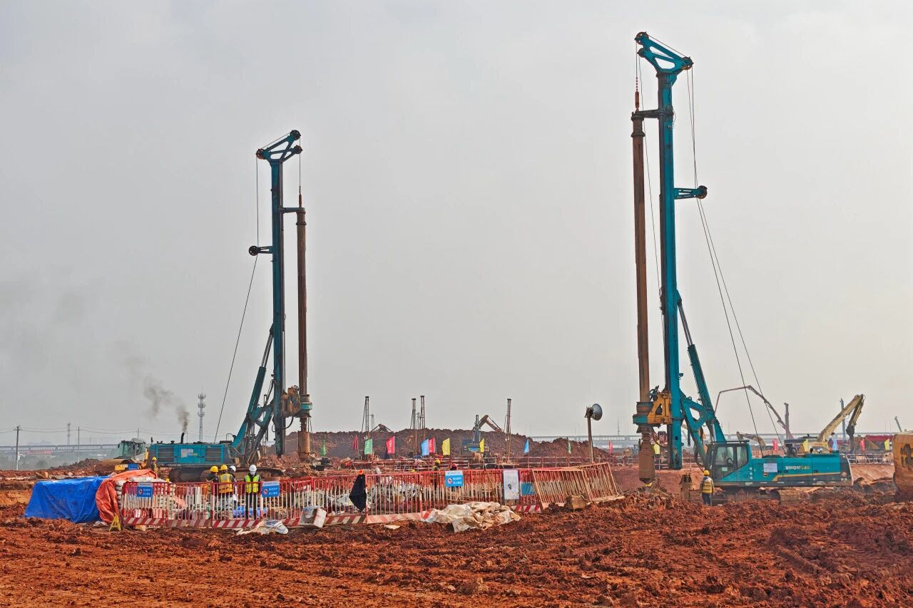 刷新“进度条”、修建新地标！8188cc威尼斯智能旋挖集群助力长沙奥体中心建设